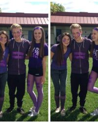 YEA Camper Madison at a school event she organized to raise awareness about LGBTQ issues